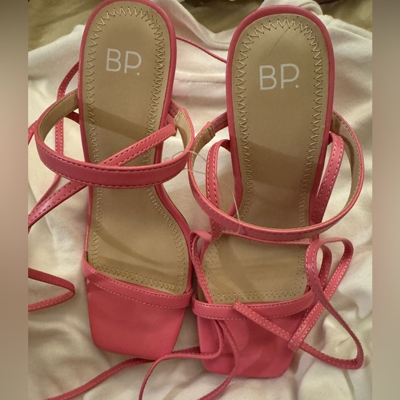 NWT Nordstrom BP. pink punch heels - Picture 4 of 6